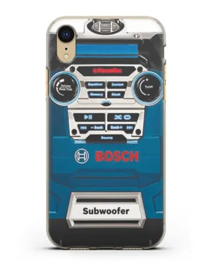 Чехол с рисунком сабвуфер Бош силиконовый для iPhone XR