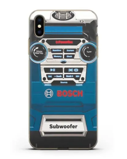 Чехол с рисунком сабвуфер Бош силиконовый для iPhone XS Max