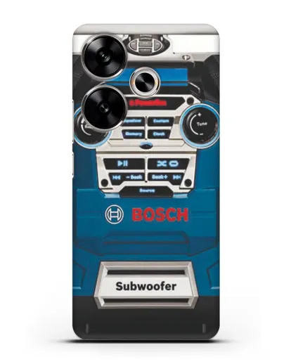 Чехол с рисунком сабвуфер Бош силиконовый для Xiaomi Poco F6