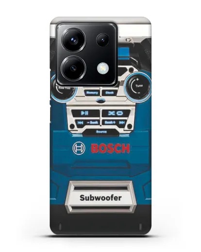 Чехол с рисунком сабвуфер Бош силиконовый для Xiaomi Poco X6