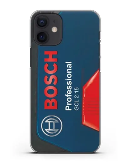 Чехол с рисунком кейс Бош силиконовый для iPhone 12 mini