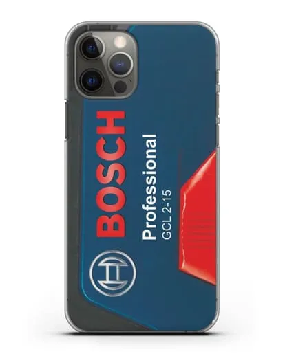 Чехол с рисунком кейс Бош силиконовый для iPhone 12 Pro