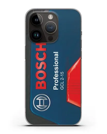 Чехол с рисунком кейс Бош силиконовый для iPhone 14 Pro