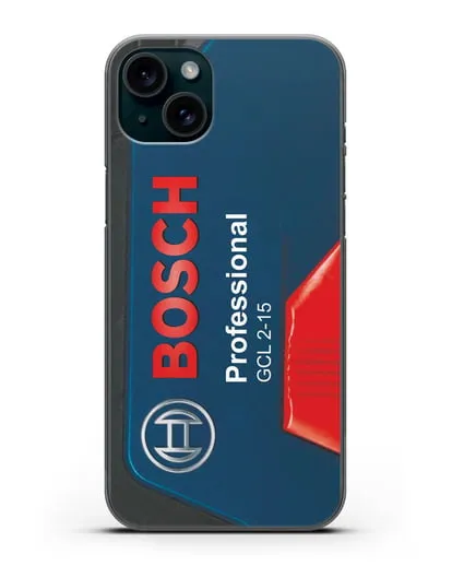 Чехол с рисунком кейс Бош силиконовый для iPhone 15 Plus