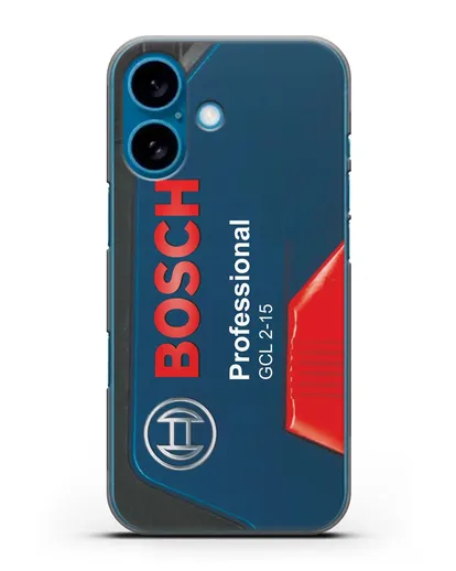 Чехол с рисунком кейс Бош силиконовый для iPhone 16