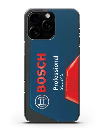 Чехол с рисунком кейс Бош силиконовый для iPhone 16 Pro Max