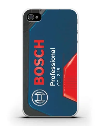Чехол с рисунком кейс Бош силиконовый для iPhone 4/4s