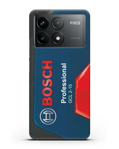 Чехол с рисунком кейс Бош силиконовый для Xiaomi Poco F6 Pro