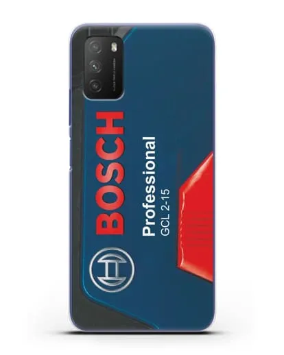 Чехол с рисунком кейс Бош силиконовый для Xiaomi Poco M3