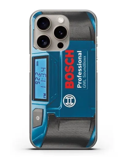 Чехол радио Bosch Soundboxx силиконовый для iPhone 15 Pro
