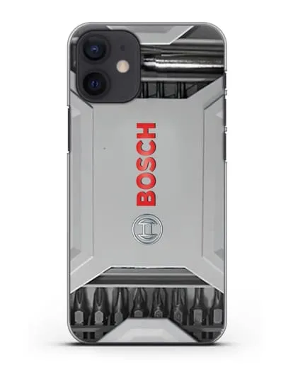 Чехол кейс с битами Bosch силиконовый для iPhone 12 mini