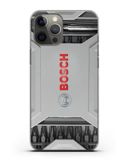 Чехол кейс с битами Bosch силиконовый для iPhone 12 Pro Max