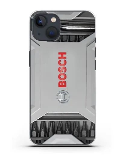 Чехол кейс с битами Bosch силиконовый для iPhone 13 Mini
