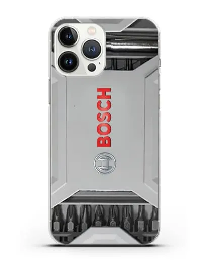 Чехол кейс с битами Bosch силиконовый для iPhone 13 Pro Max