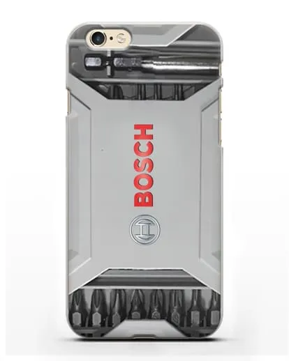 Чехол кейс с битами Bosch силиконовый для iPhone 6s