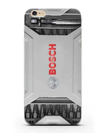 Чехол кейс с битами Bosch силиконовый для iPhone 6 Plus