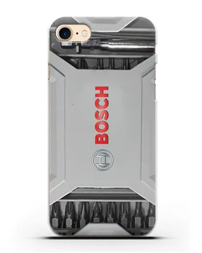 Чехол кейс с битами Bosch силиконовый для iPhone 7