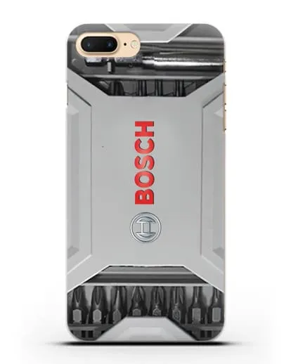 Чехол кейс с битами Bosch силиконовый для iPhone 7 Plus