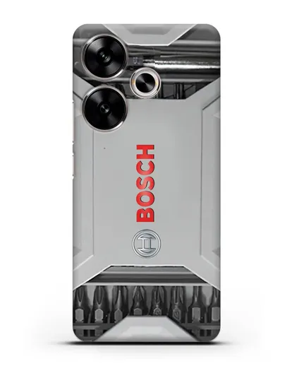 Чехол кейс с битами Bosch силиконовый для Xiaomi Poco F6