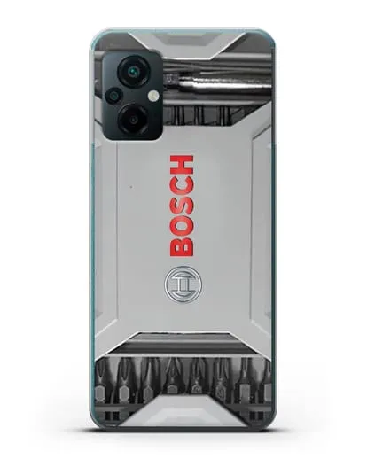 Чехол кейс с битами Bosch силиконовый для Xiaomi Poco M5