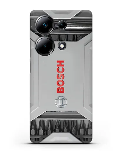 Чехол кейс с битами Bosch силиконовый для Xiaomi Poco M6 Pro