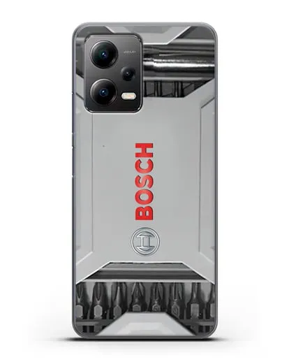 Чехол кейс с битами Bosch силиконовый для Xiaomi Poco X5