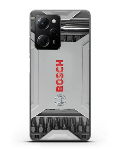 Чехол кейс с битами Bosch силиконовый для Xiaomi Poco X5 Pro