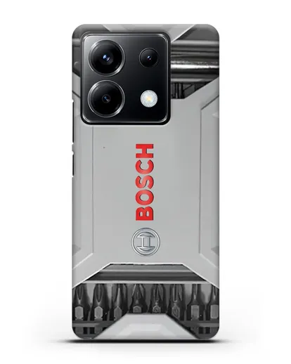 Чехол кейс с битами Bosch силиконовый для Xiaomi Poco X6