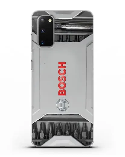 Чехол кейс с битами Bosch силиконовый для Samsung Galaxy S20 [SM-G980F]