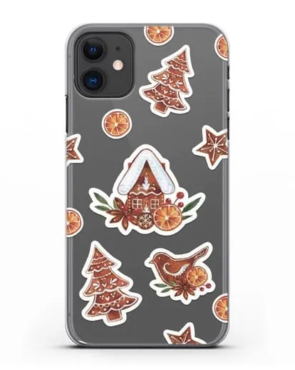 Чехол с иллюстрацией Пряничный домик силиконовый для iPhone 11