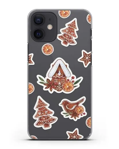 Чехол с иллюстрацией Пряничный домик силиконовый для iPhone 12 mini