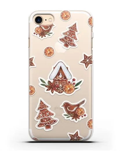 Чехол с иллюстрацией Пряничный домик силиконовый для iPhone 8