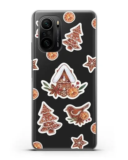 Чехол с иллюстрацией Пряничный домик силиконовый для Xiaomi Poco F3