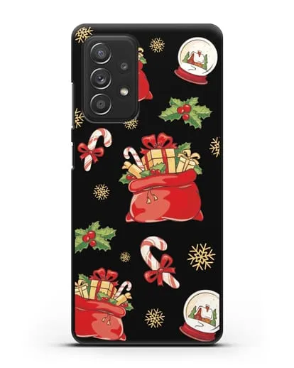 Чехол с иллюстрацией Новогодние подарки силиконовый для Samsung Galaxy A53