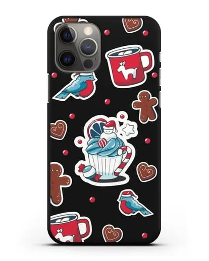 Чехол с иллюстрацией Новогоднее пирожное и печенье силиконовый для iPhone 12 Pro