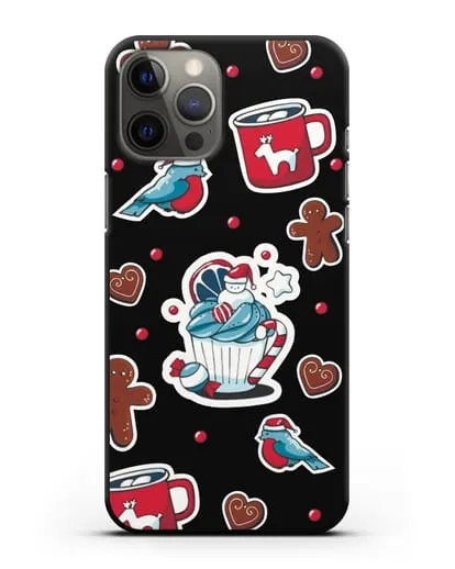 Чехол с иллюстрацией Новогоднее пирожное и печенье силиконовый для iPhone 12 Pro Max