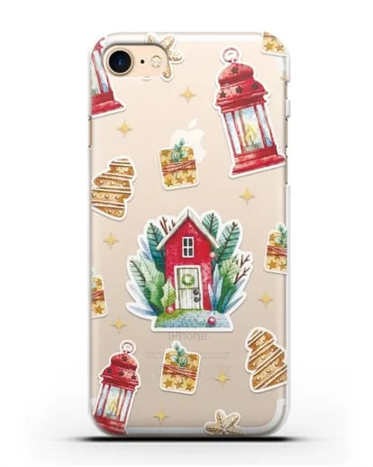 Чехол с иллюстрацией Домик и фонари силиконовый для iPhone 7
