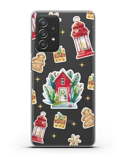 Чехол с иллюстрацией Домик и фонари силиконовый для Samsung Galaxy A53