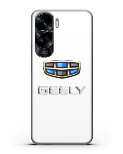Чехол с логотипом Geely (Джили) силиконовый для Honor 90 Lite