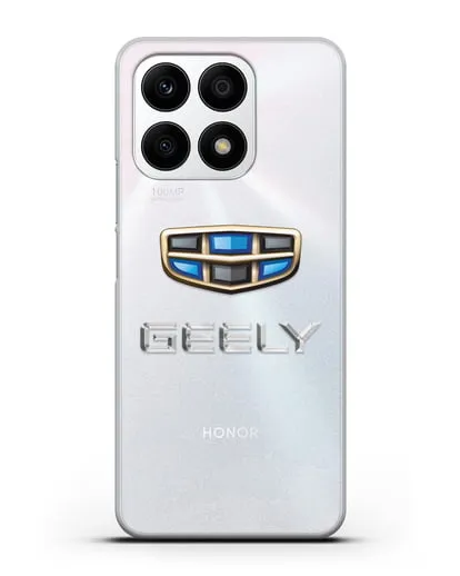 Чехол с логотипом Geely (Джили) силиконовый для Honor X8a