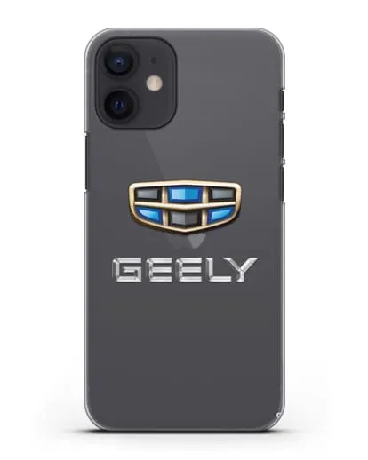 Чехол с логотипом Geely (Джили) силиконовый для iPhone 12 mini