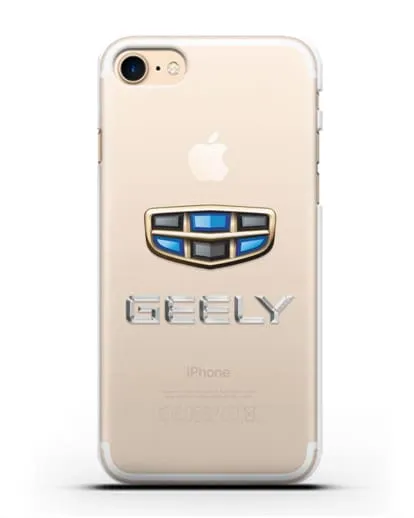Чехол с логотипом Geely (Джили) силиконовый для iPhone 8