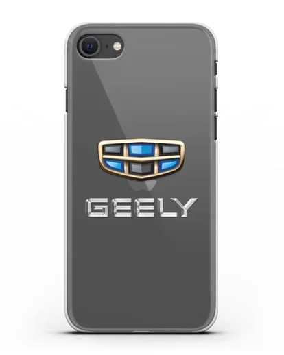 Чехол с логотипом Geely (Джили) силиконовый для iPhone SE 2020