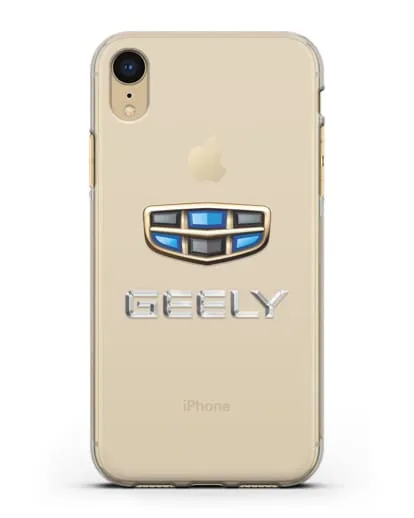 Чехол с логотипом Geely (Джили) силиконовый для iPhone XR