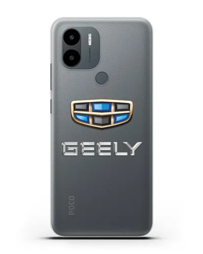 Чехол с логотипом Geely (Джили) силиконовый для Xiaomi Poco C51
