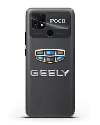 Чехол с логотипом Geely (Джили) силиконовый для Xiaomi Poco C40