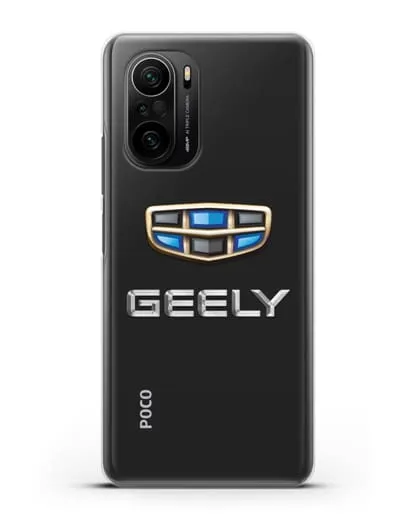 Чехол с логотипом Geely (Джили) силиконовый для Xiaomi Poco F3