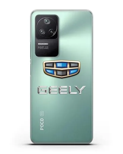Чехол с логотипом Geely (Джили) силиконовый для Xiaomi Poco F4