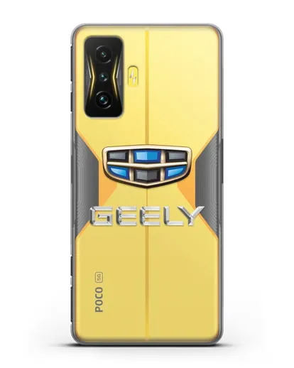Чехол с логотипом Geely (Джили) силиконовый для Xiaomi Poco F4 GT