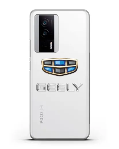 Чехол с логотипом Geely (Джили) силиконовый для Xiaomi Poco F5 Pro